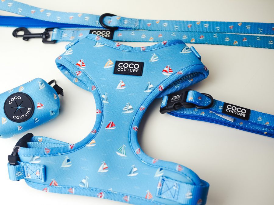 Seas The Day Adjustable Dog Harness – by Coco Couture