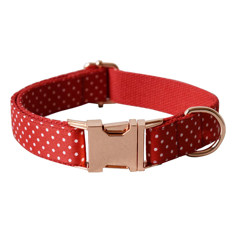 Ruby Dog Collar, Dog Collar & Dog Bowtie (Set) – by The Paw Co.